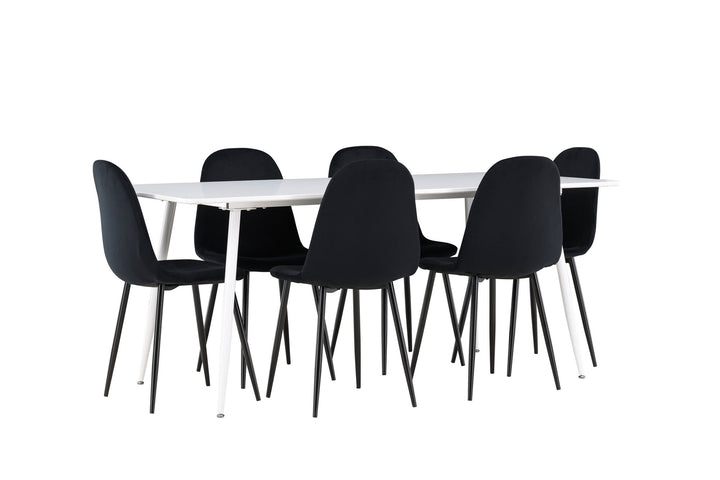 Venture Home Silar Dining Table with Polar Dining Chair