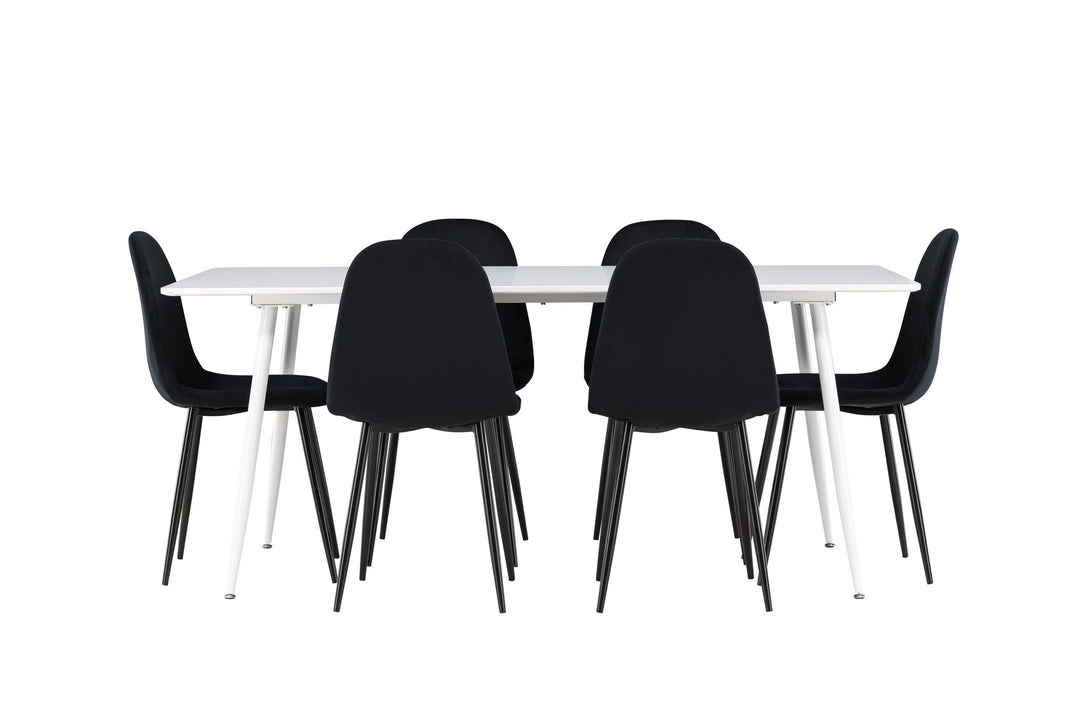 Venture Home Silar Dining Table with Polar Dining Chair