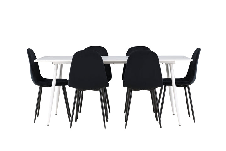 Venture Home Silar Dining Table with Polar Dining Chair