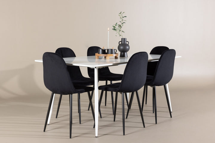 Venture Home Silar Dining Table with Polar Dining Chair