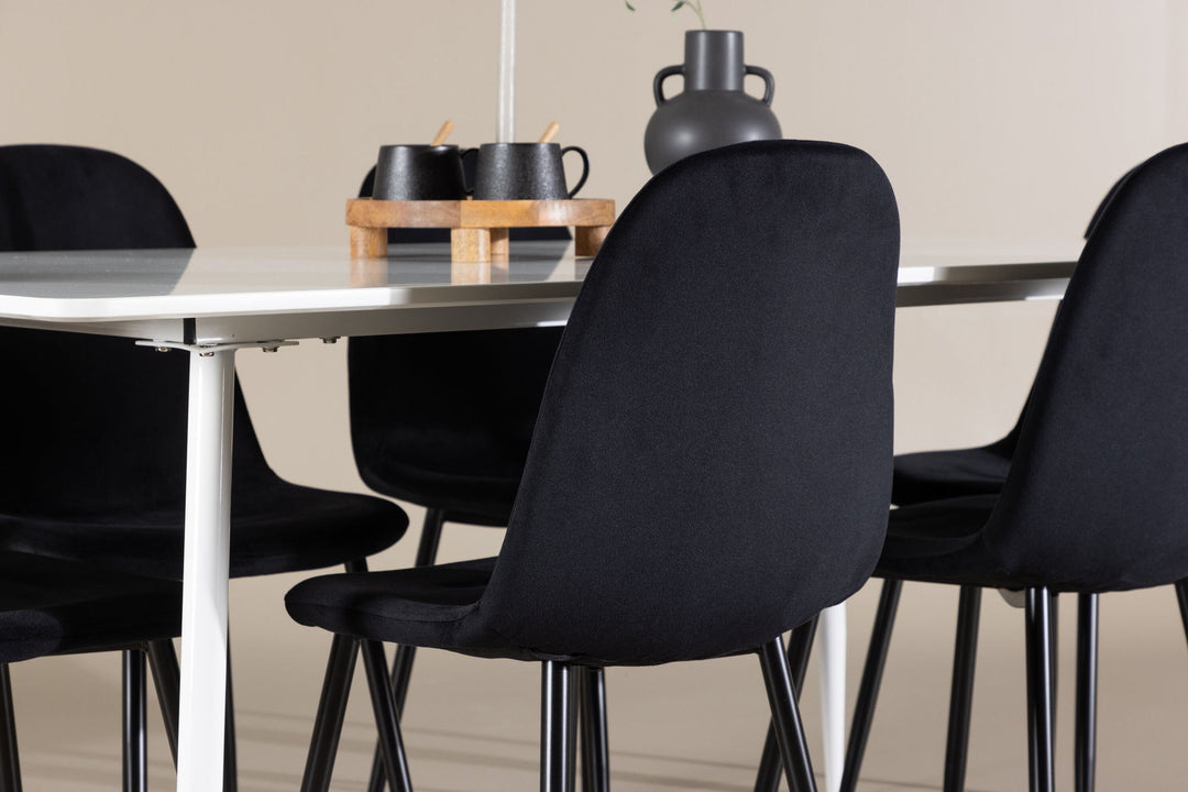 Venture Home Silar Dining Table with Polar Dining Chair