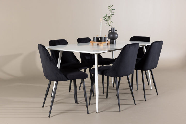 Venture Home Silar Dining Table with Night Dining Chair