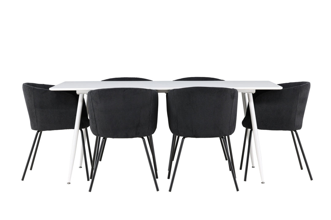 Venture Home Silar Dining Table with Berit Dining Chair
