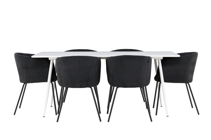 Venture Home Silar Dining Table with Berit Dining Chair