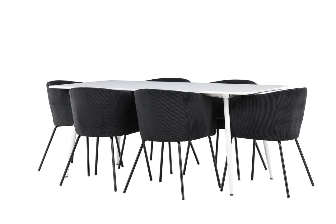Venture Home Silar Dining Table with Berit Dining Chair
