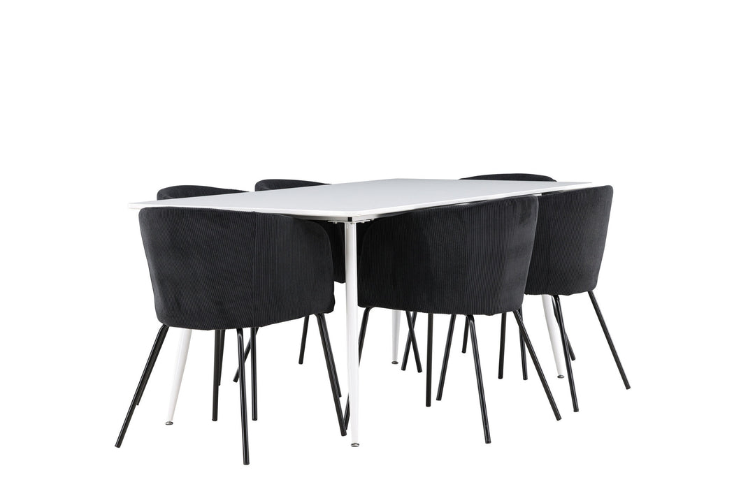 Venture Home Silar Dining Table with Berit Dining Chair