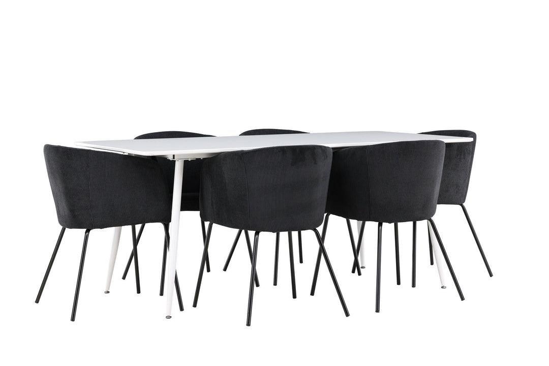 Venture Home Silar Dining Table with Berit Dining Chair