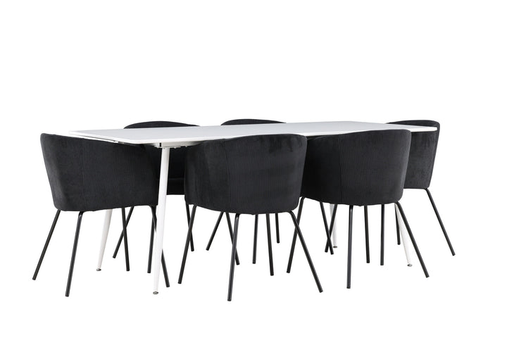 Venture Home Silar Dining Table with Berit Dining Chair