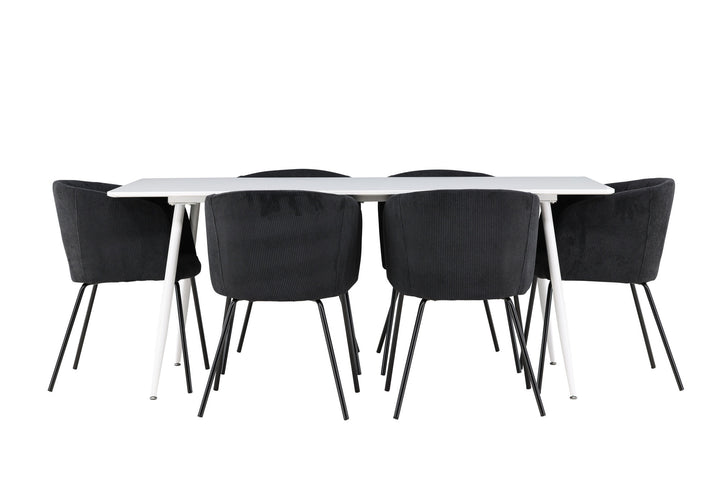 Venture Home Silar Dining Table with Berit Dining Chair