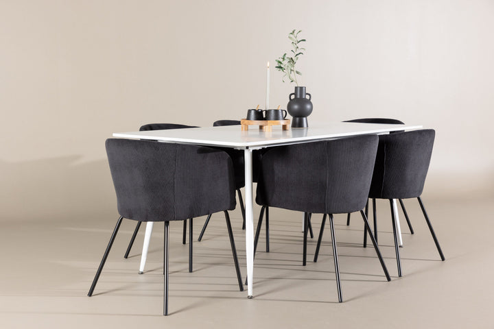 Venture Home Silar Dining Table with Berit Dining Chair