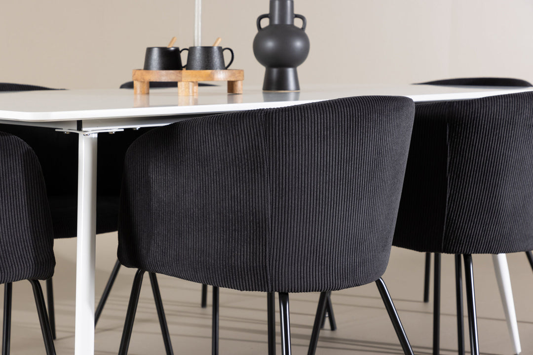 Venture Home Silar Dining Table with Berit Dining Chair