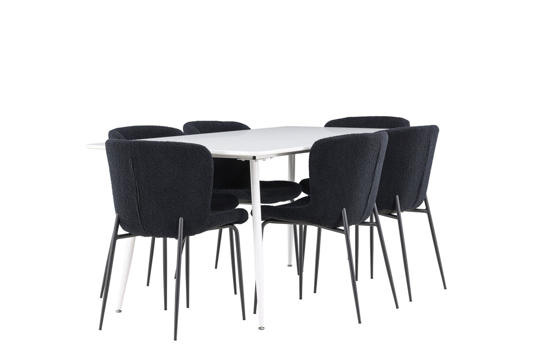 Venture Home Silar Dining Table with Modesto Dining Chair