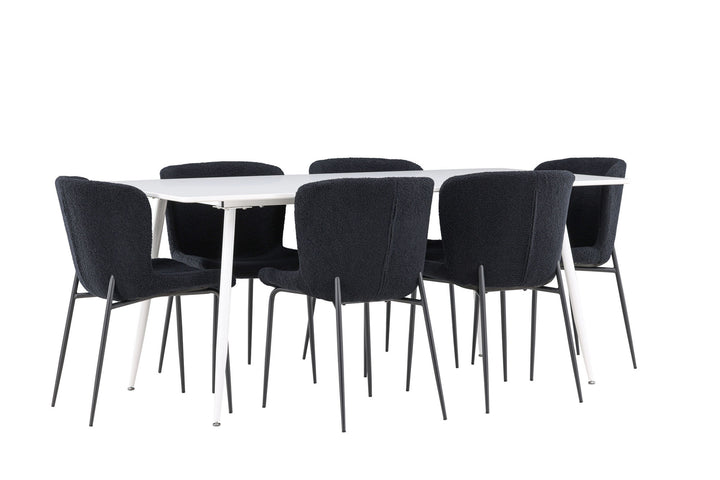 Venture Home Silar Dining Table with Modesto Dining Chair