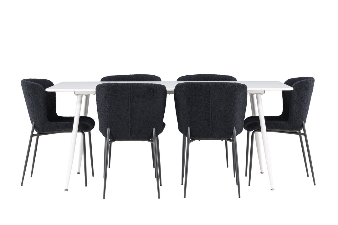 Venture Home Silar Dining Table with Modesto Dining Chair