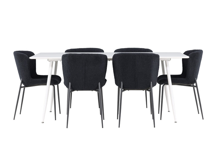 Venture Home Silar Dining Table with Modesto Dining Chair