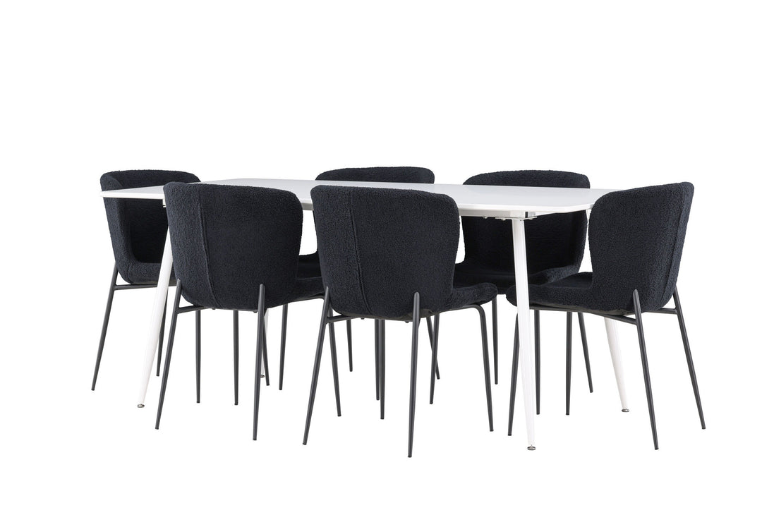 Venture Home Silar Dining Table with Modesto Dining Chair