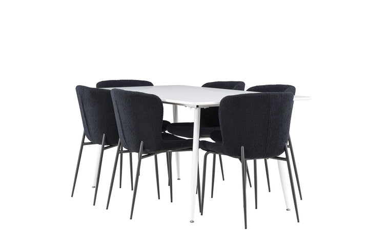 Venture Home Silar Dining Table with Modesto Dining Chair