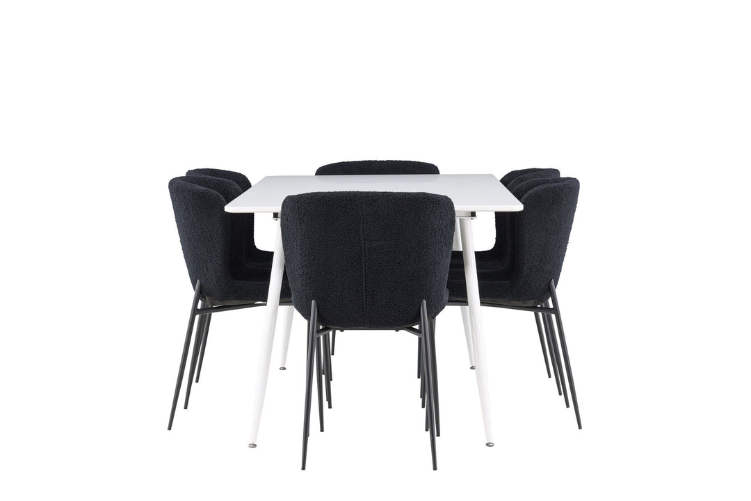 Venture Home Silar Dining Table with Modesto Dining Chair