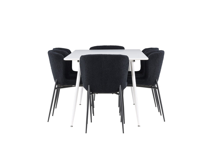 Venture Home Silar Dining Table with Modesto Dining Chair