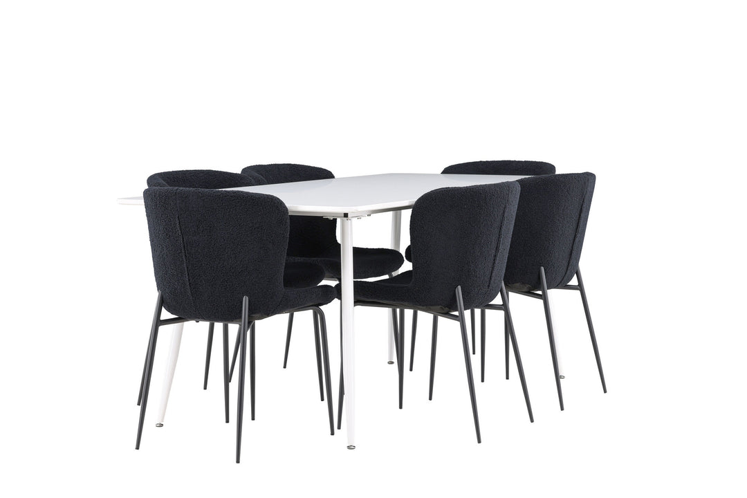 Venture Home Silar Dining Table with Modesto Dining Chair