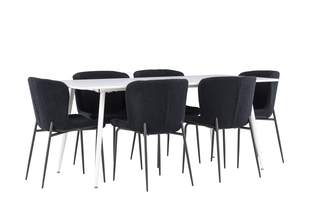 Venture Home Silar Dining Table with Modesto Dining Chair
