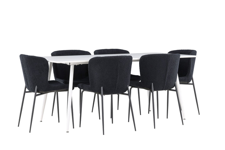 Venture Home Silar Dining Table with Modesto Dining Chair