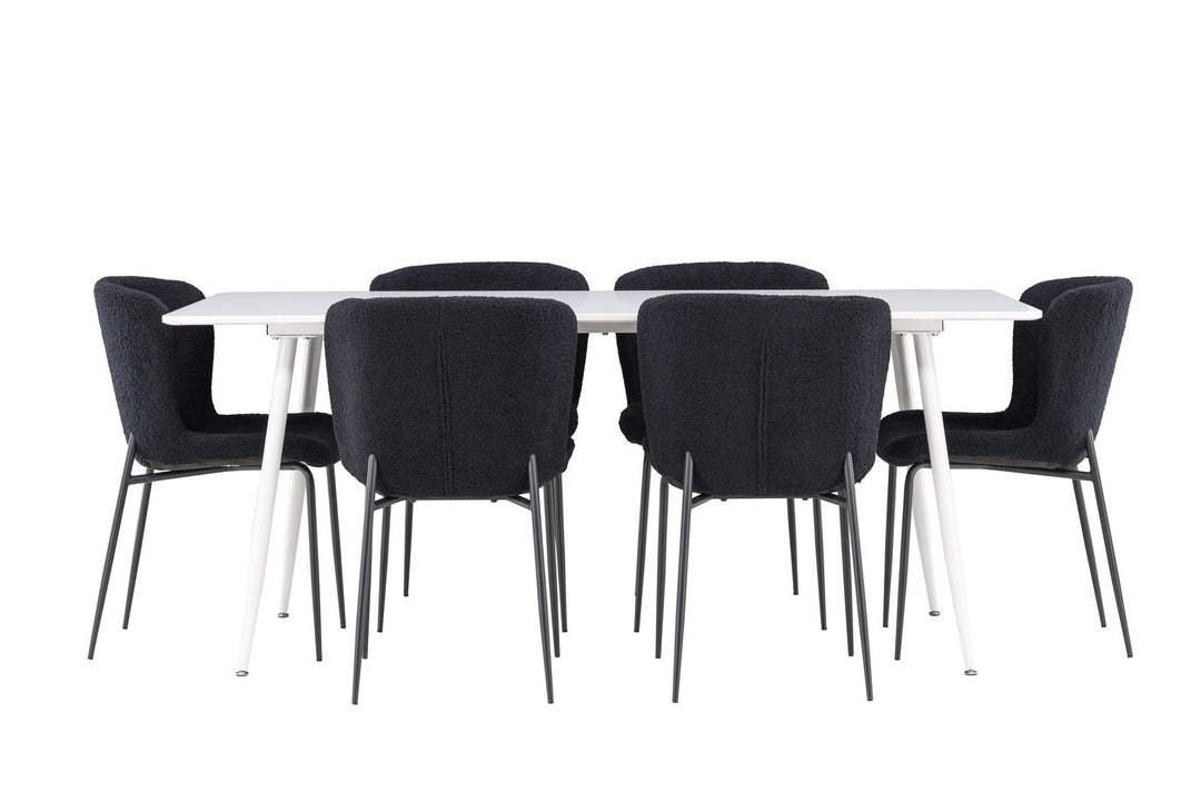 Venture Home Silar Dining Table with Modesto Dining Chair