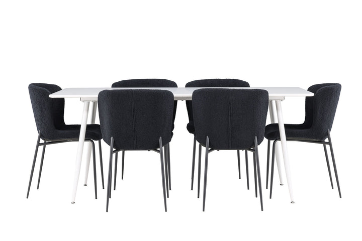 Venture Home Silar Dining Table with Modesto Dining Chair