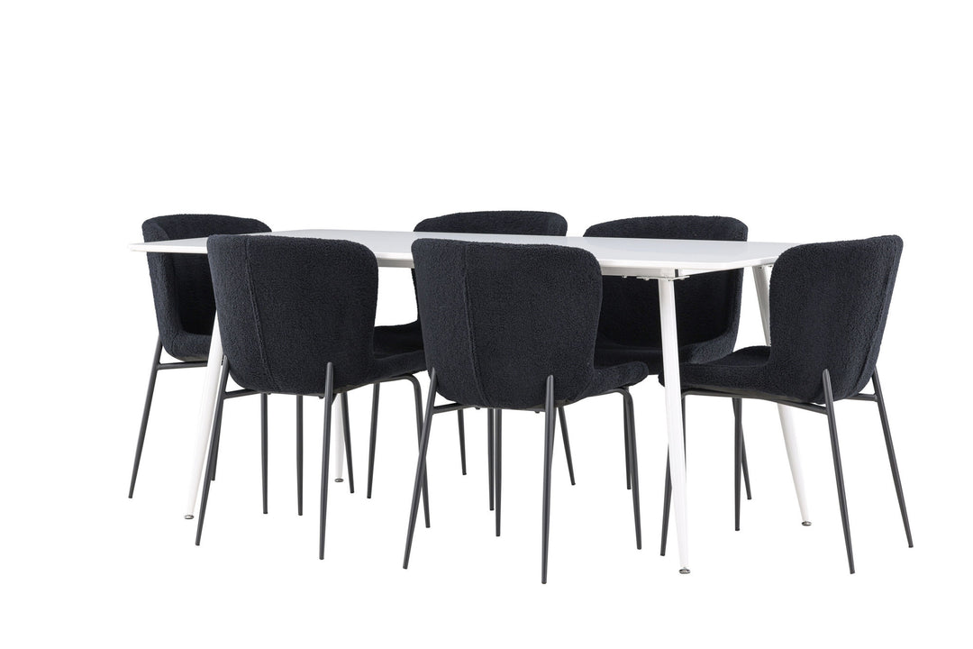 Venture Home Silar Dining Table with Modesto Dining Chair