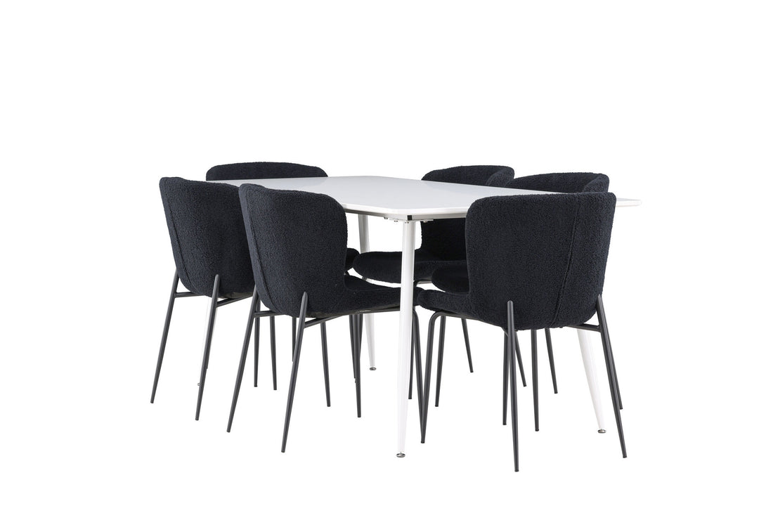 Venture Home Silar Dining Table with Modesto Dining Chair