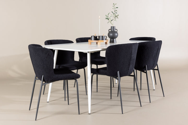 Venture Home Silar Dining Table with Modesto Dining Chair