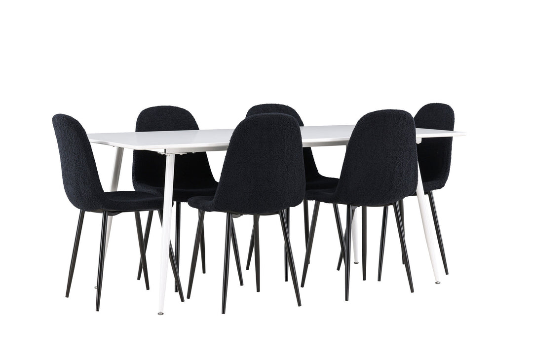 Venture Home Silar Dining Table with Polar Dining Chair