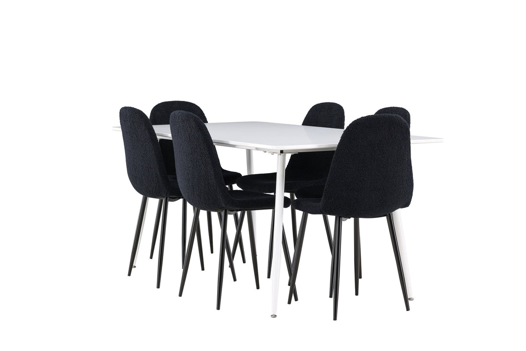 Venture Home Silar Dining Table with Polar Dining Chair