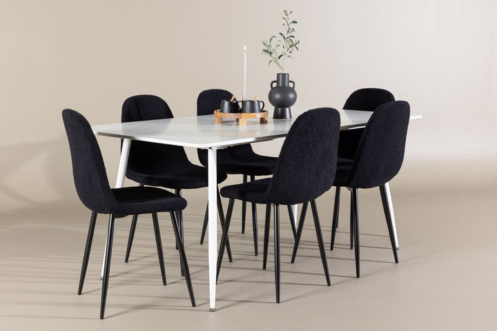 Venture Home Silar Dining Table with Polar Dining Chair