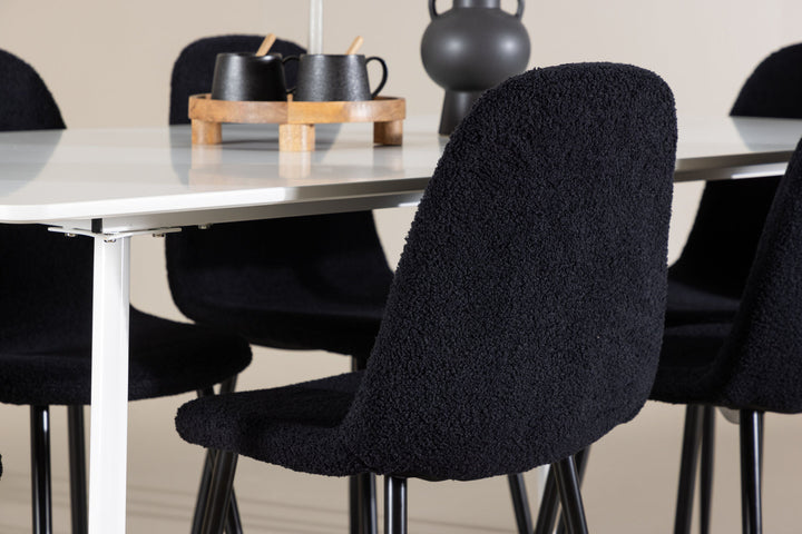 Venture Home Silar Dining Table with Polar Dining Chair