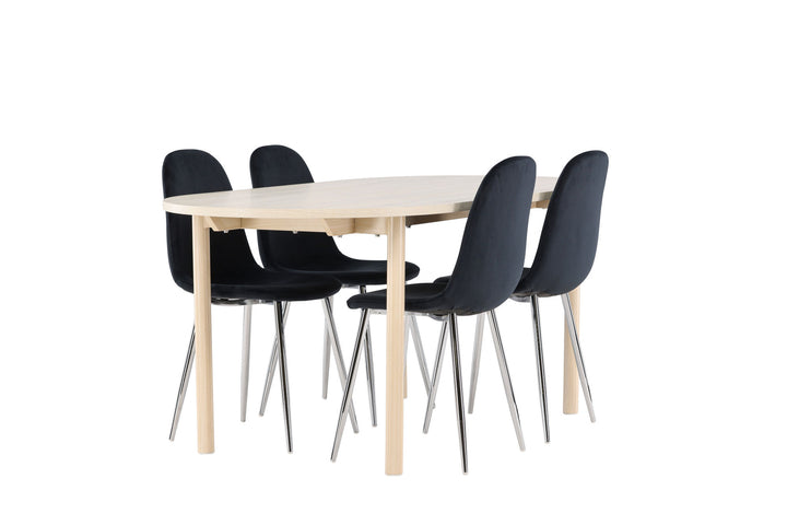 Venture Home Andy Dining Table with Polar Dining Chair