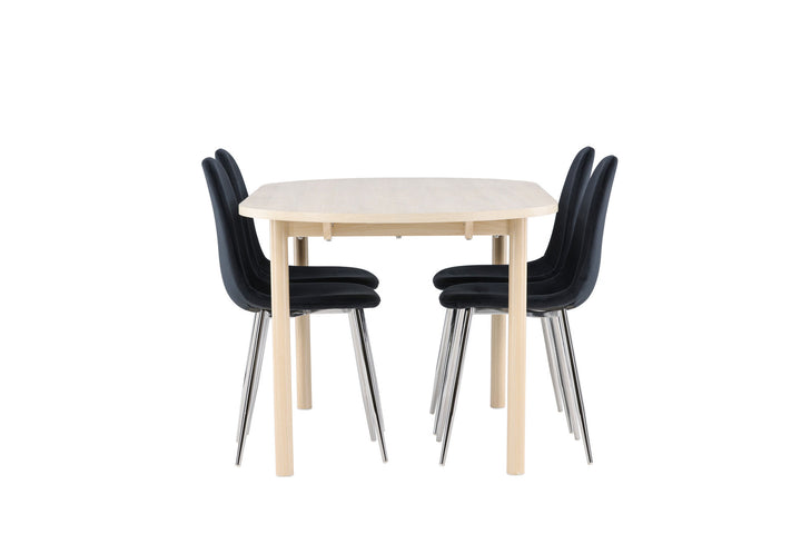 Venture Home Andy Dining Table with Polar Dining Chair