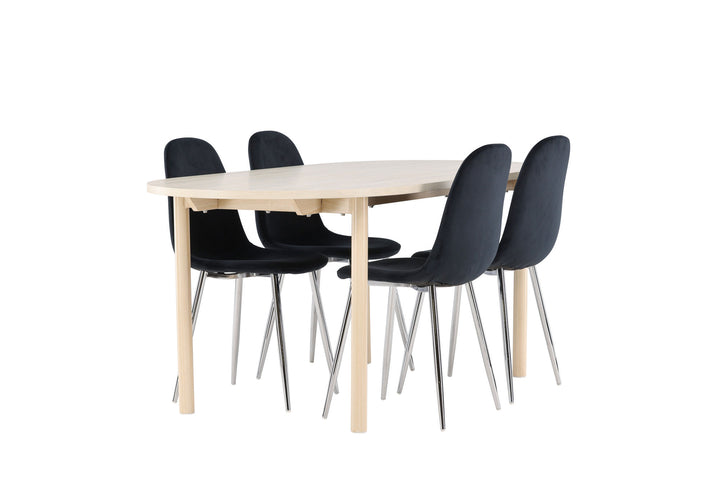 Venture Home Andy Dining Table with Polar Dining Chair