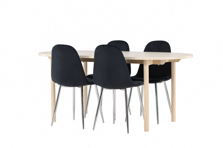 Venture Home Andy Dining Table with Polar Dining Chair