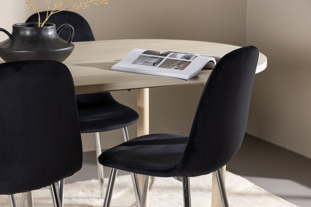 Venture Home Andy Dining Table with Polar Dining Chair