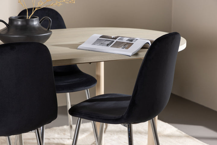 Venture Home Andy Dining Table with Polar Dining Chair