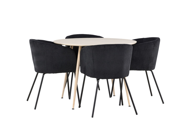 Venture Home Plaza Dining Table with Berit Dining Chair
