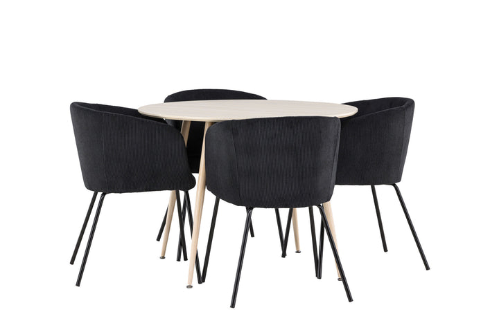 Venture Home Plaza Dining Table with Berit Dining Chair