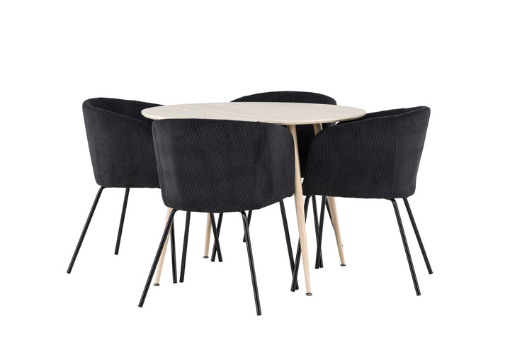 Venture Home Plaza Dining Table with Berit Dining Chair