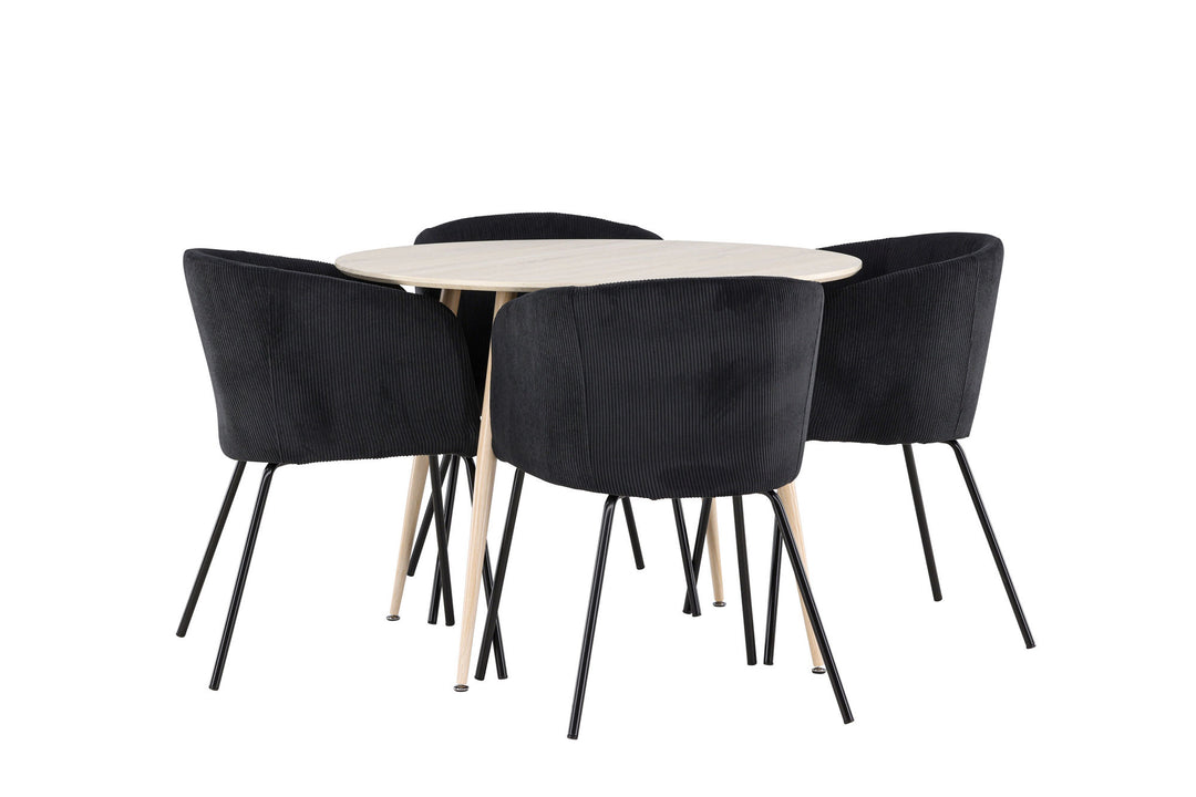 Venture Home Plaza Dining Table with Berit Dining Chair