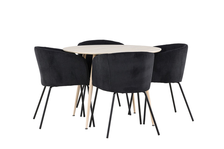 Venture Home Plaza Dining Table with Berit Dining Chair