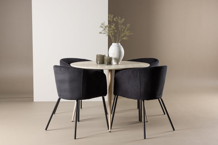 Venture Home Plaza Dining Table with Berit Dining Chair