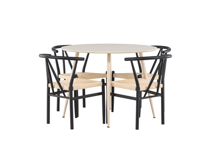 Venture Home Plaza Dining Table with Alfons Dining Chair