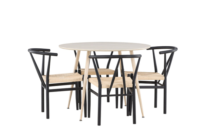 Venture Home Plaza Dining Table with Alfons Dining Chair