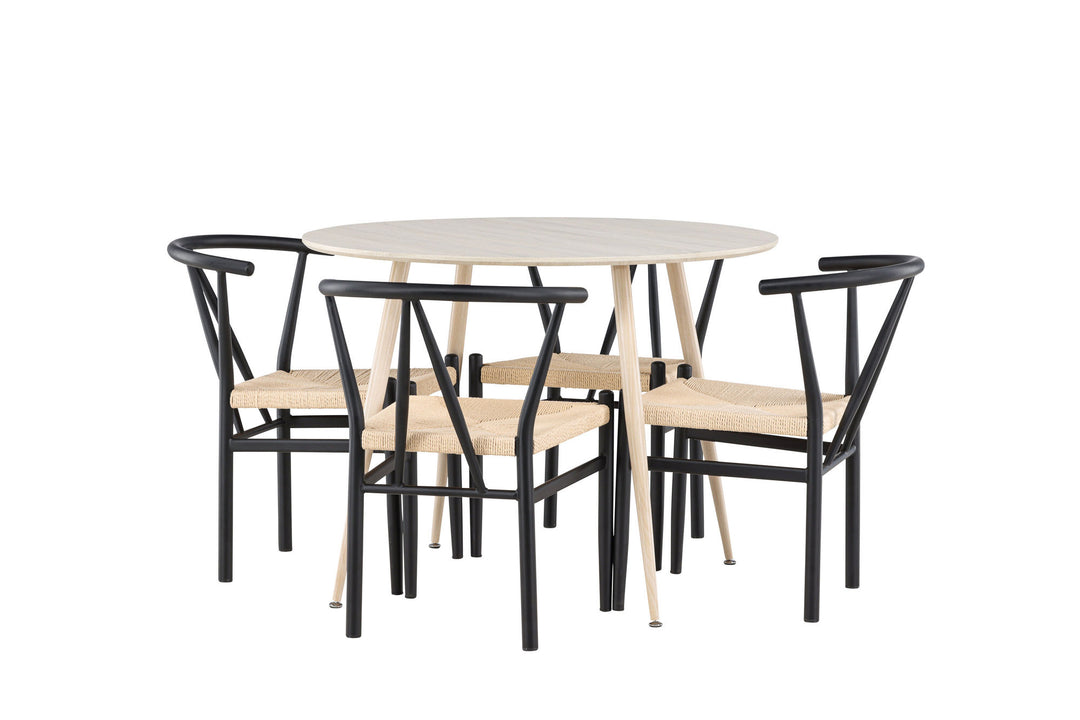 Venture Home Plaza Dining Table with Alfons Dining Chair